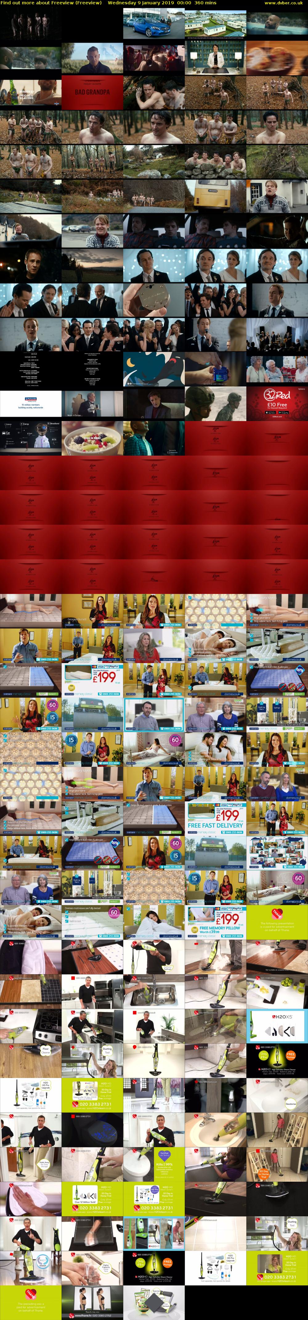 Find out more about Freeview (Freeview) Wednesday 9 January 2019 00:00 - 06:00