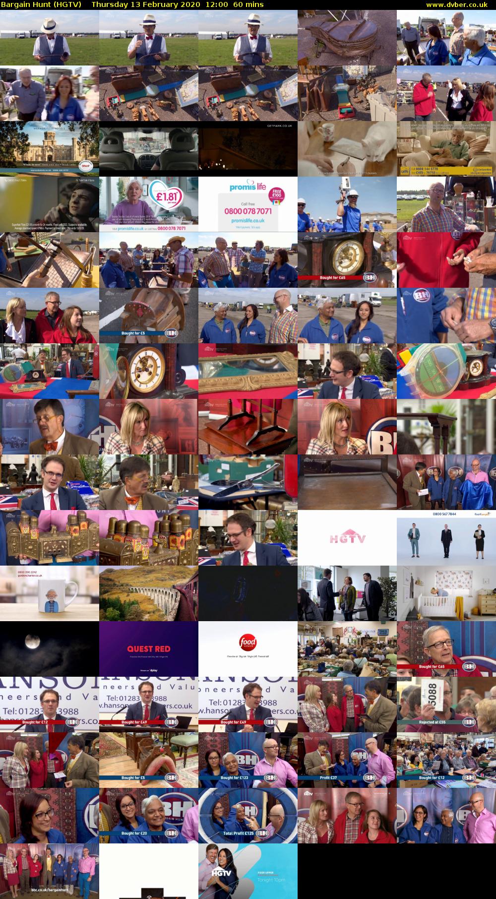 Bargain Hunt (HGTV) Thursday 13 February 2020 12:00 - 13:00