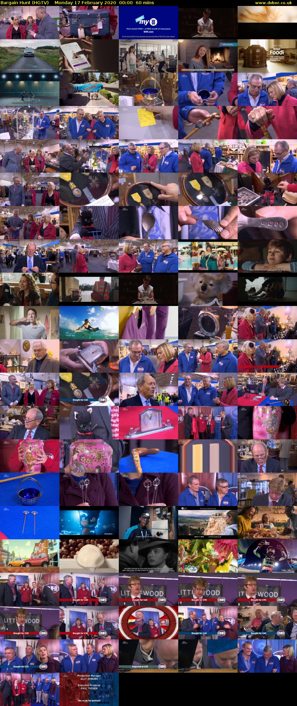 Bargain Hunt (HGTV) Monday 17 February 2020 00:00 - 01:00