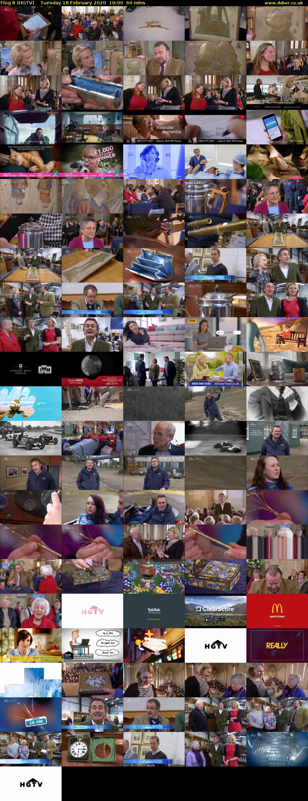 Flog It (HGTV) Tuesday 18 February 2020 10:00 - 11:00