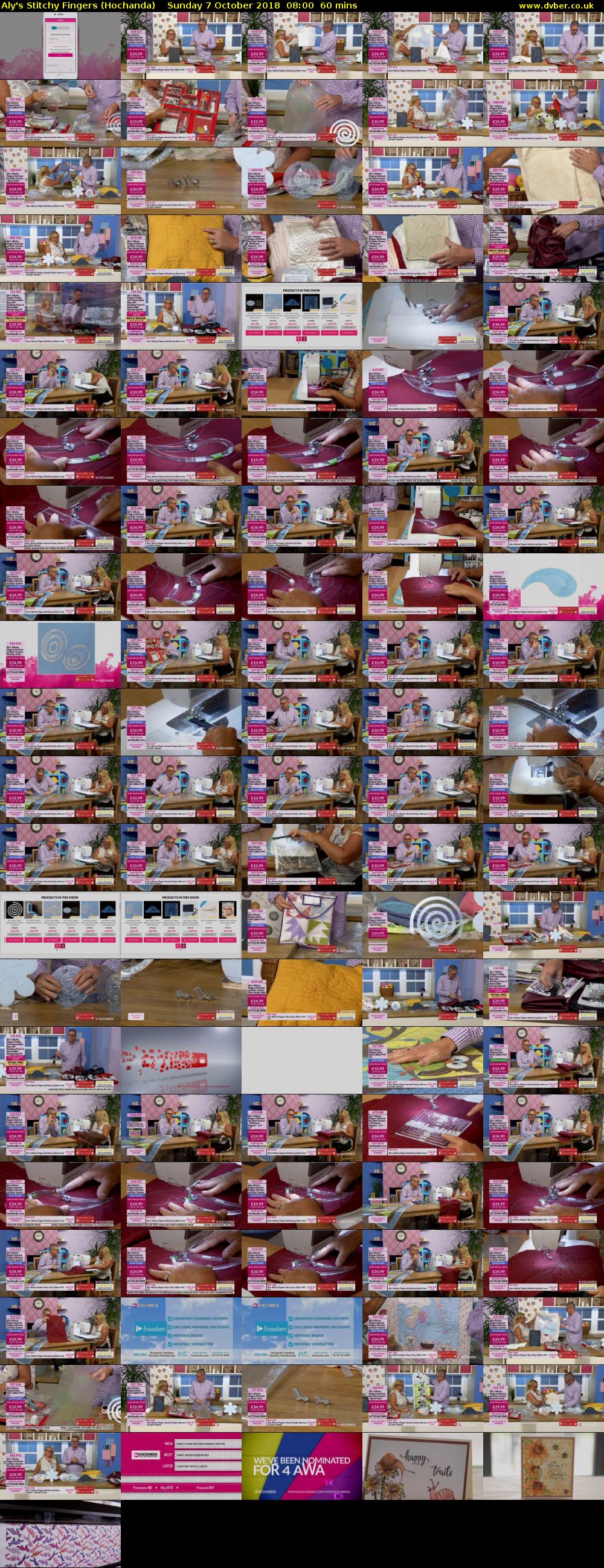 Aly's Stitchy Fingers (Hochanda) Sunday 7 October 2018 08:00 - 09:00