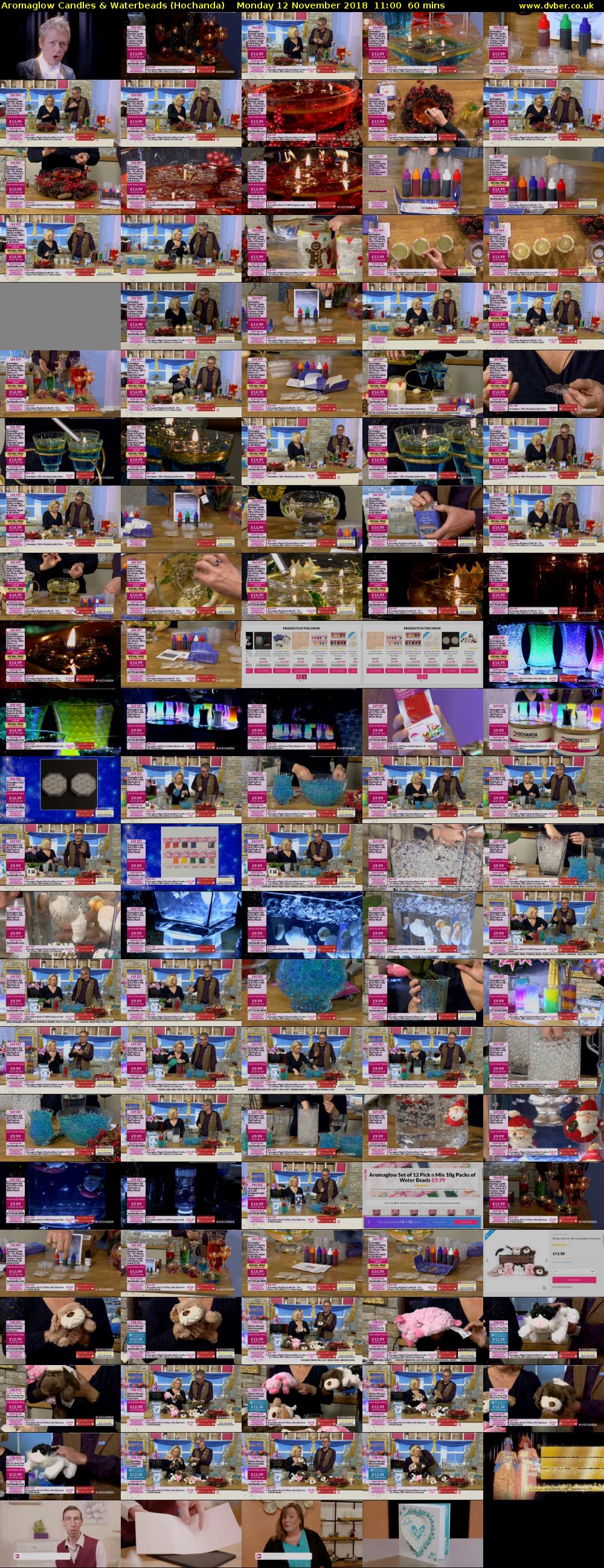 Aromaglow Candles & Waterbeads (Hochanda) Monday 12 November 2018 11:00 - 12:00