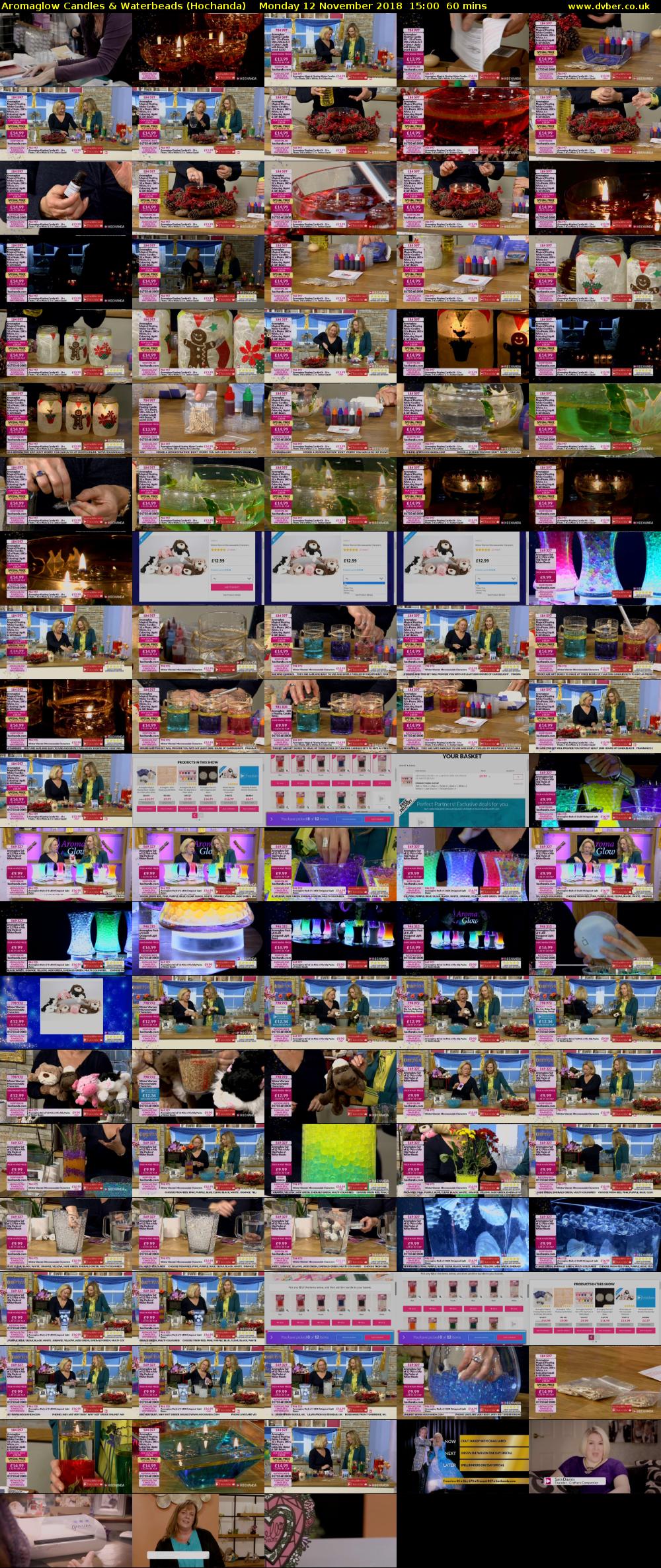 Aromaglow Candles & Waterbeads (Hochanda) Monday 12 November 2018 15:00 - 16:00