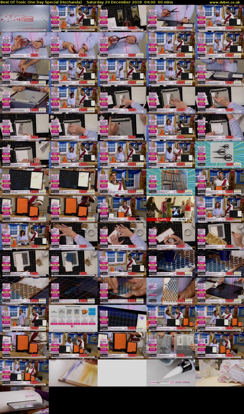 Best Of Tonic One Day Special (Hochanda) Saturday 29 December 2018 04:00 - 05:00