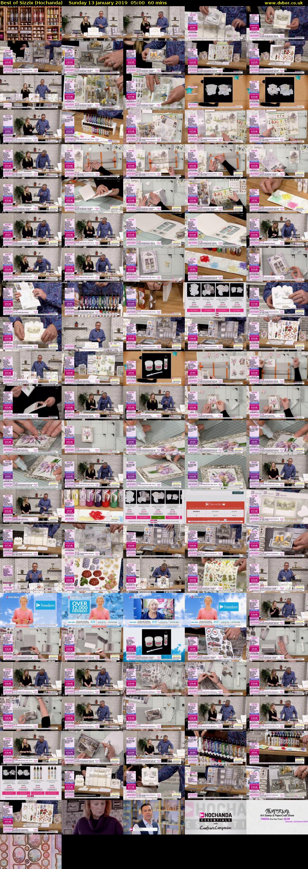 Best of Sizzix (Hochanda) Sunday 13 January 2019 05:00 - 06:00