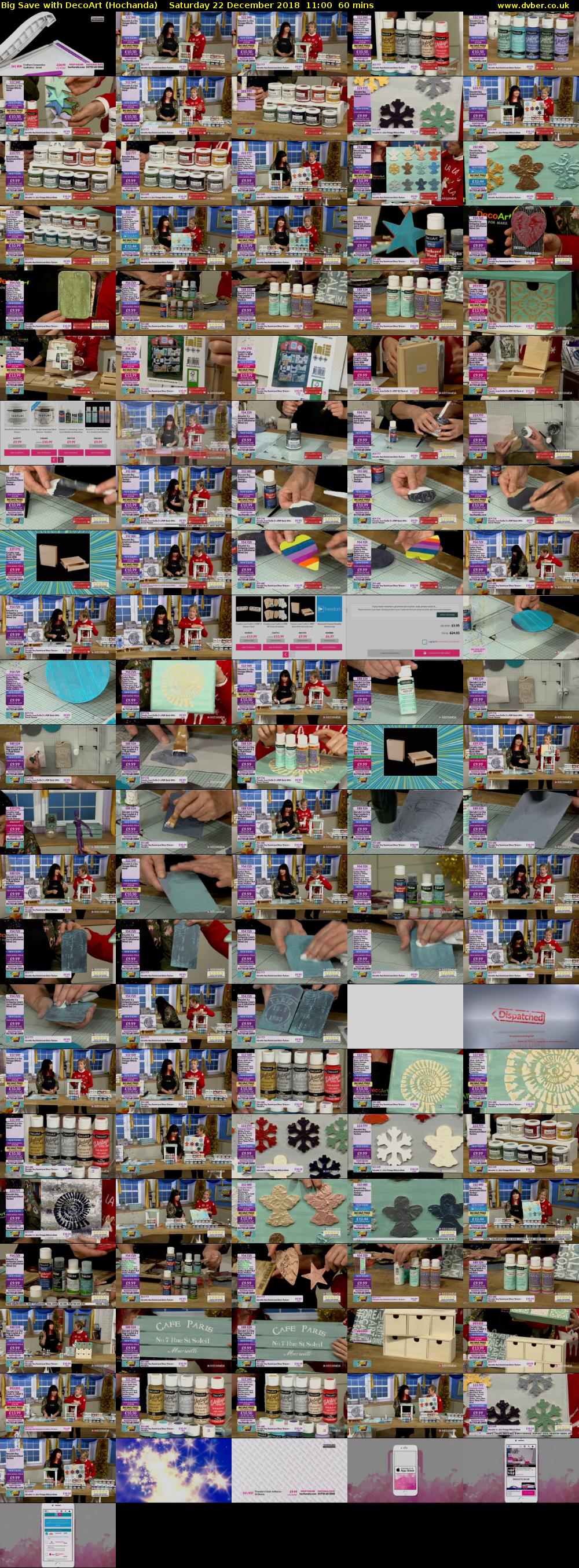 Big Save with DecoArt (Hochanda) Saturday 22 December 2018 11:00 - 12:00