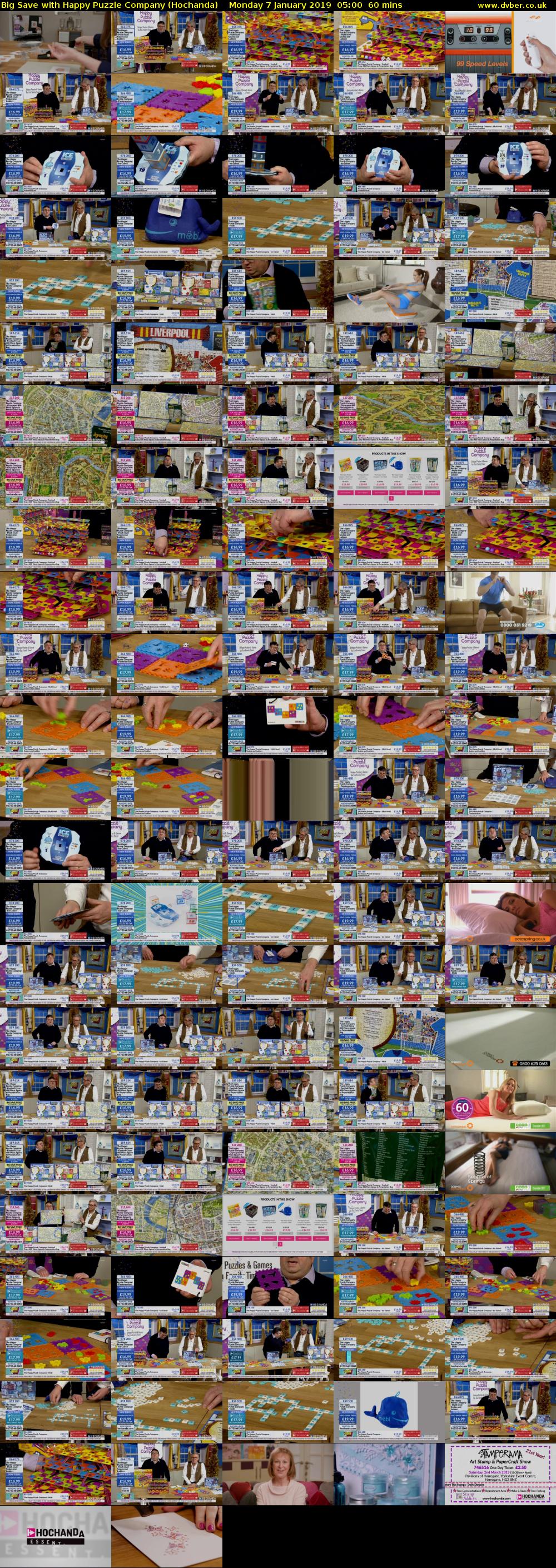 Big Save with Happy Puzzle Company (Hochanda) Monday 7 January 2019 05:00 - 06:00