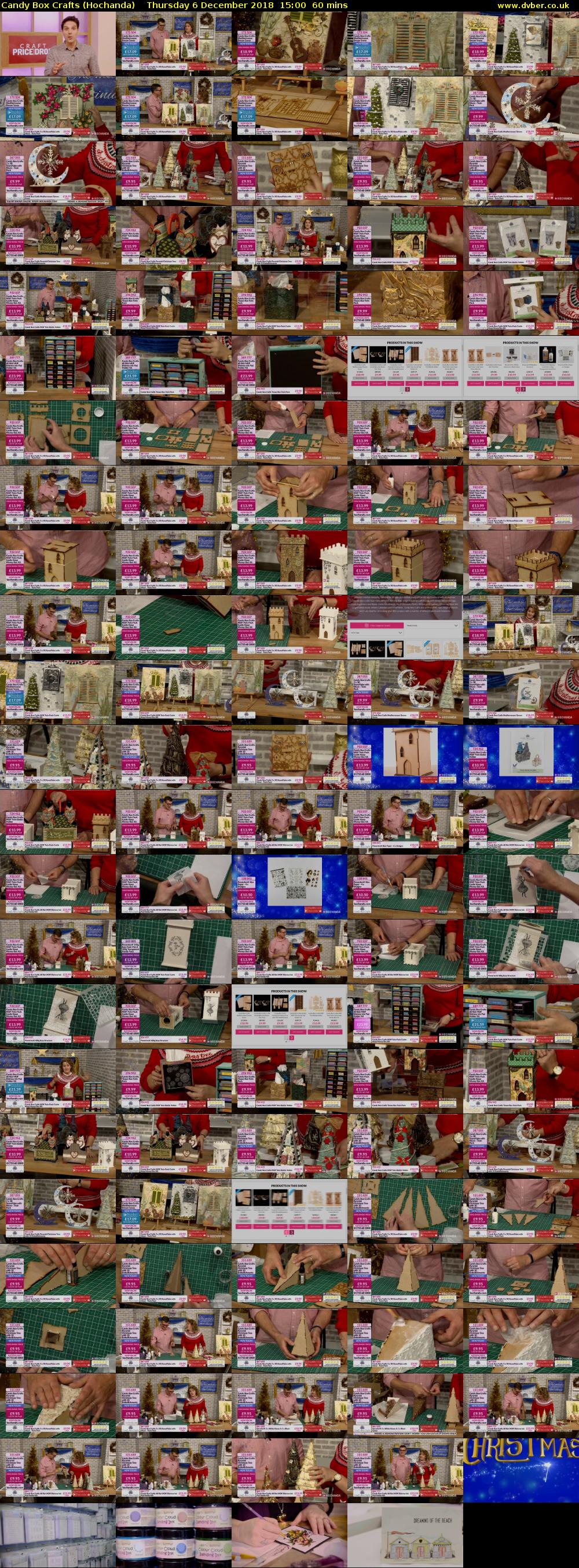 Candy Box Crafts (Hochanda) Thursday 6 December 2018 15:00 - 16:00