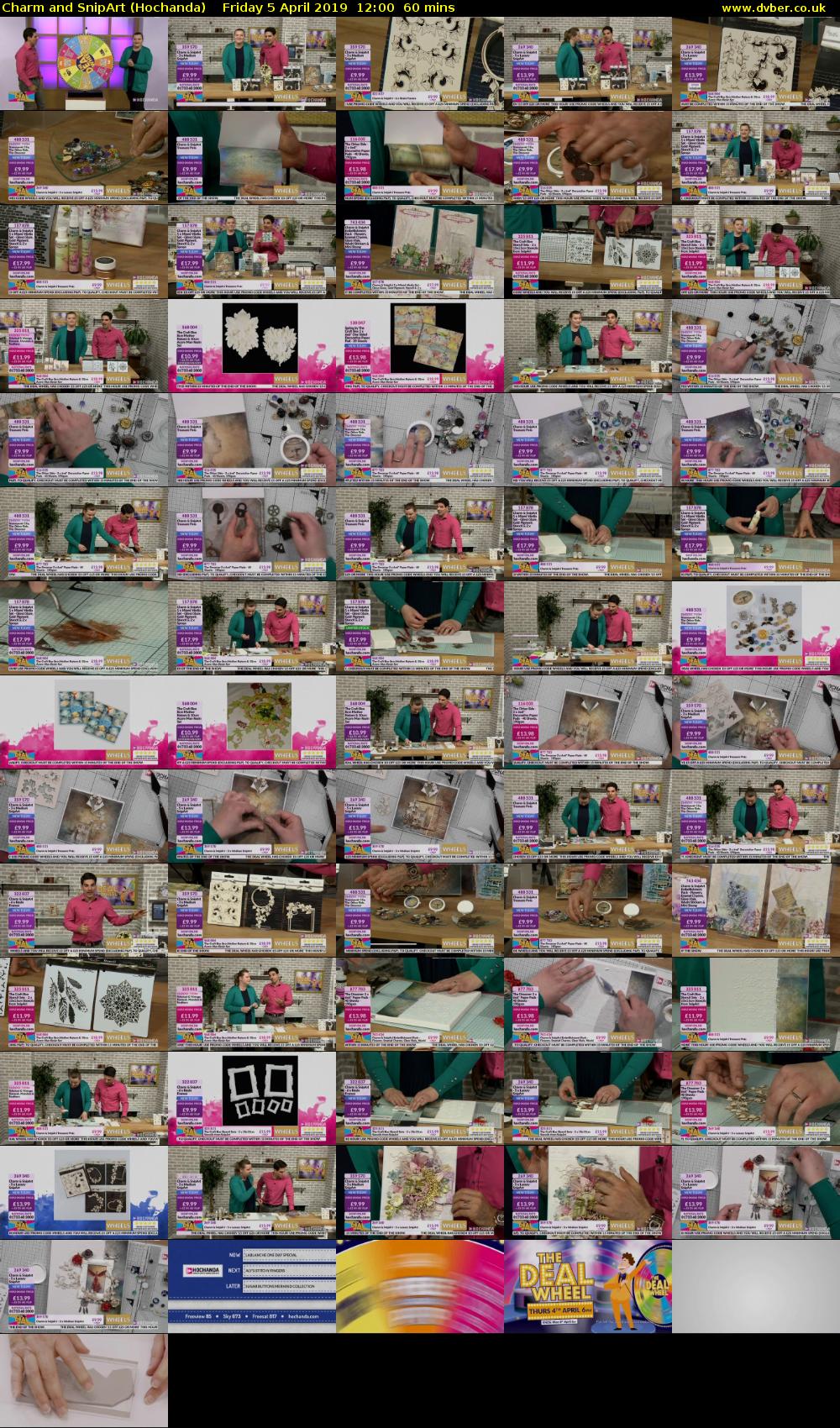 Charm and SnipArt (Hochanda) Friday 5 April 2019 12:00 - 13:00