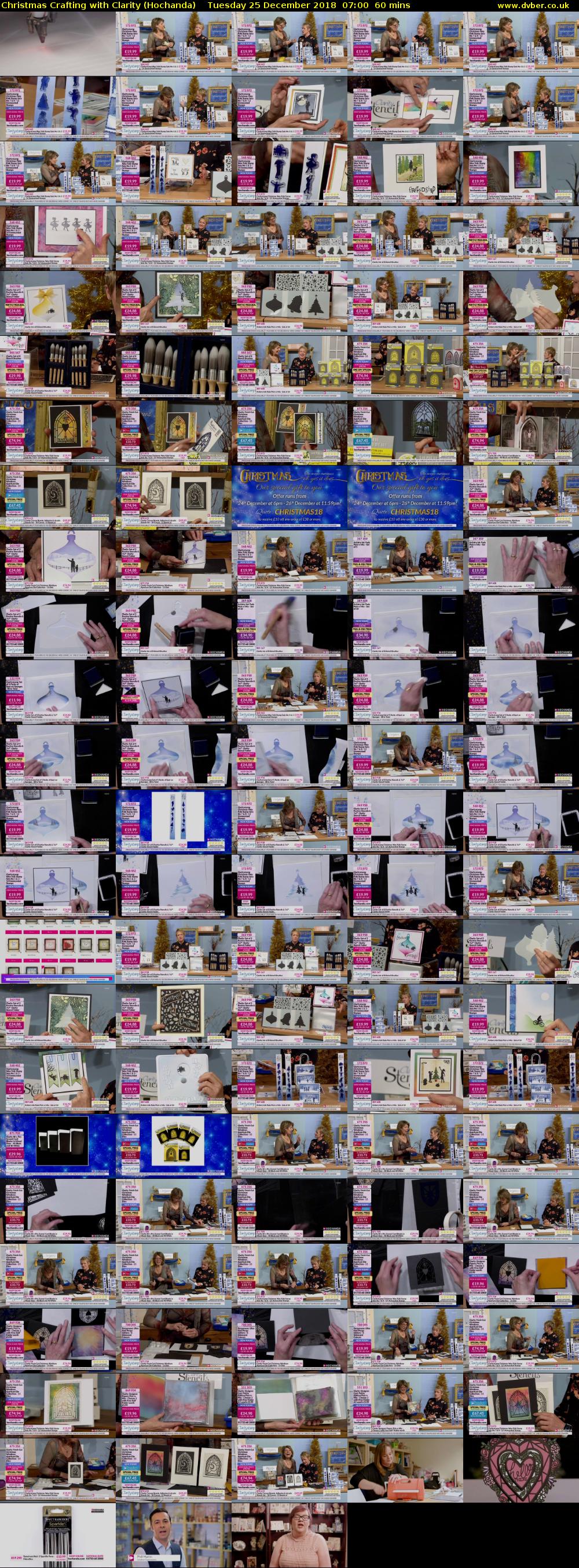 Christmas Crafting with Clarity (Hochanda) Tuesday 25 December 2018 07:00 - 08:00