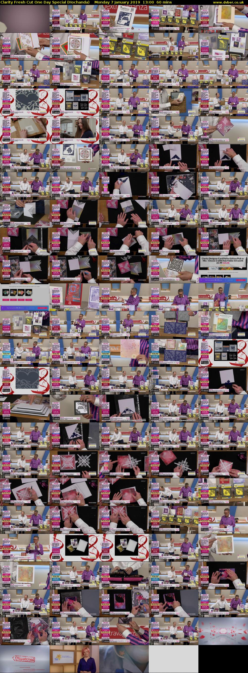 Clarity Fresh Cut One Day Special (Hochanda) Monday 7 January 2019 13:00 - 14:00