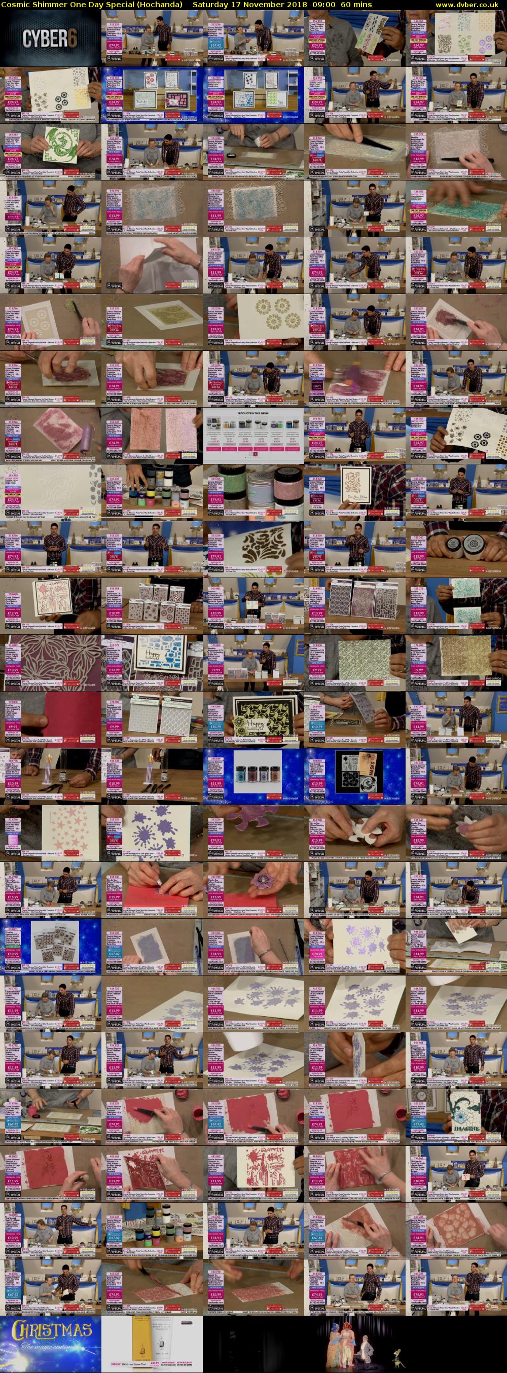 Cosmic Shimmer One Day Special (Hochanda) Saturday 17 November 2018 09:00 - 10:00