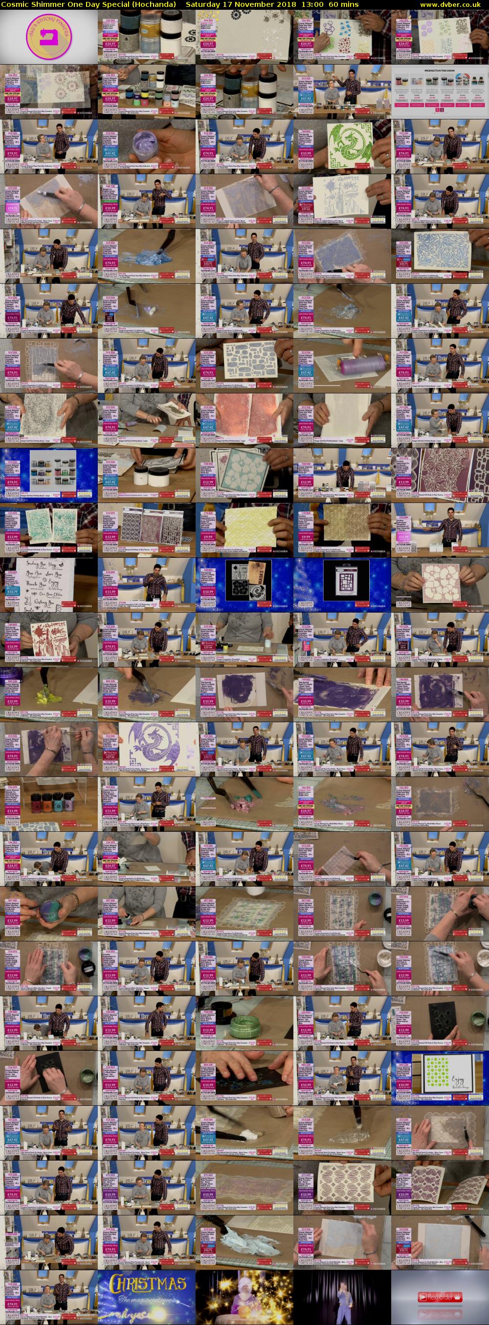 Cosmic Shimmer One Day Special (Hochanda) Saturday 17 November 2018 13:00 - 14:00