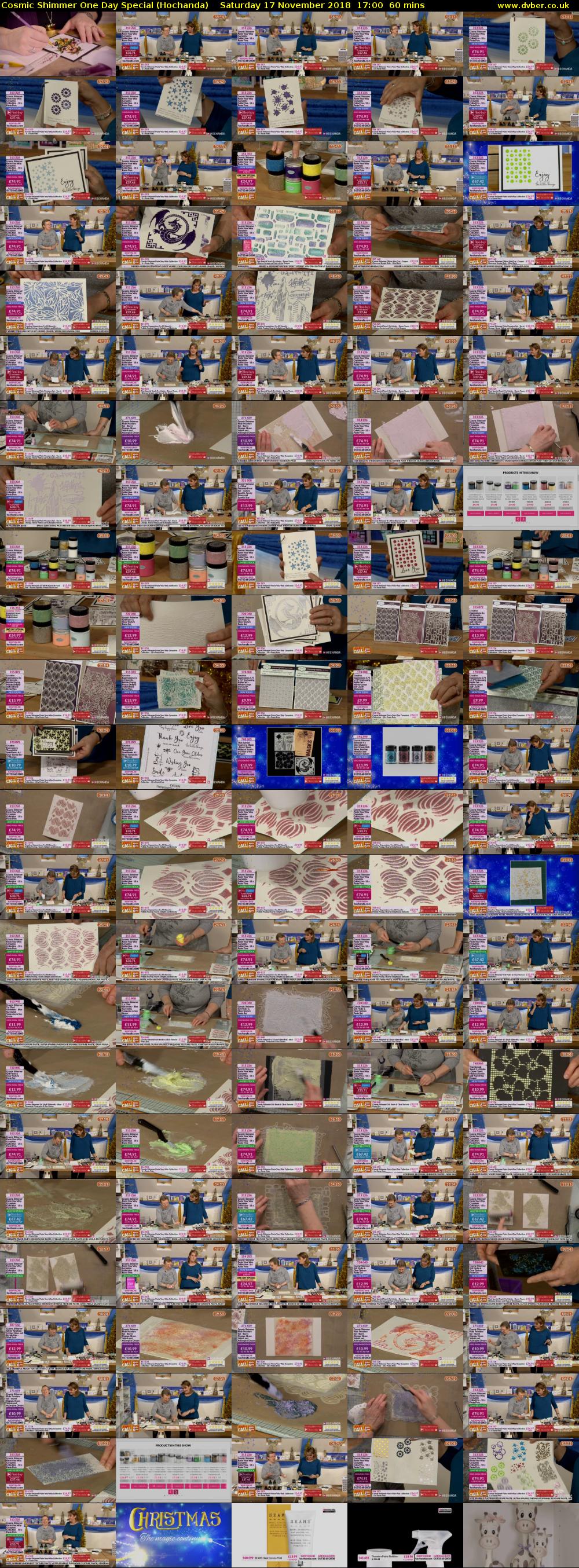 Cosmic Shimmer One Day Special (Hochanda) Saturday 17 November 2018 17:00 - 18:00