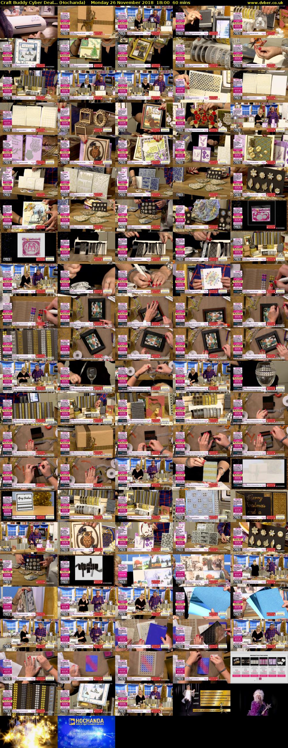 Craft Buddy Cyber Deal... (Hochanda) Monday 26 November 2018 18:00 - 19:00