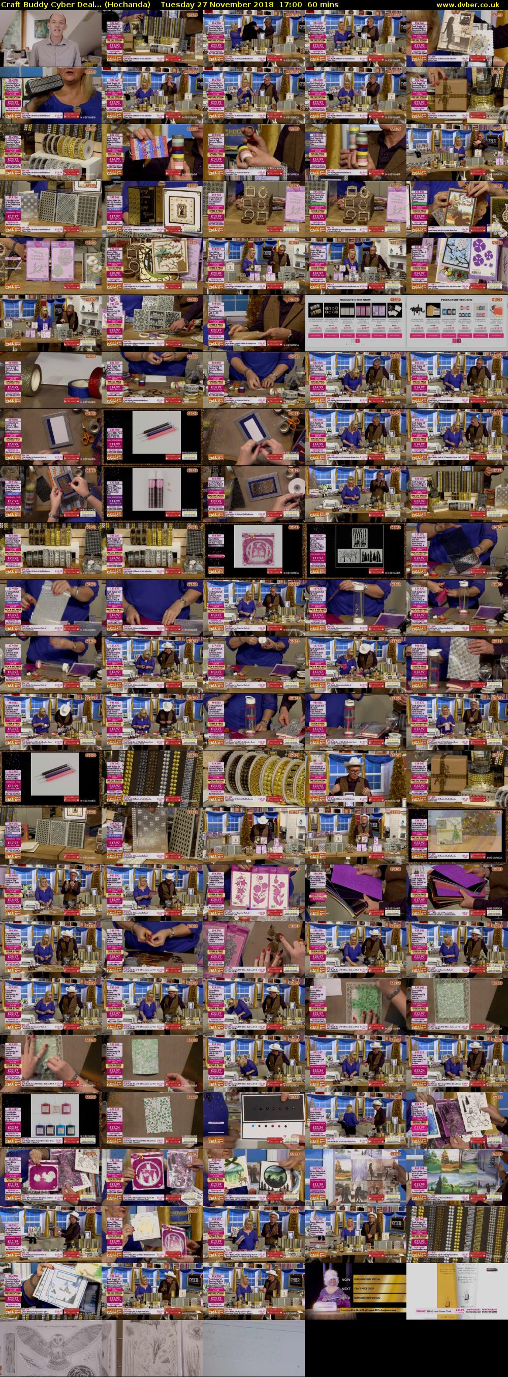 Craft Buddy Cyber Deal... (Hochanda) Tuesday 27 November 2018 17:00 - 18:00