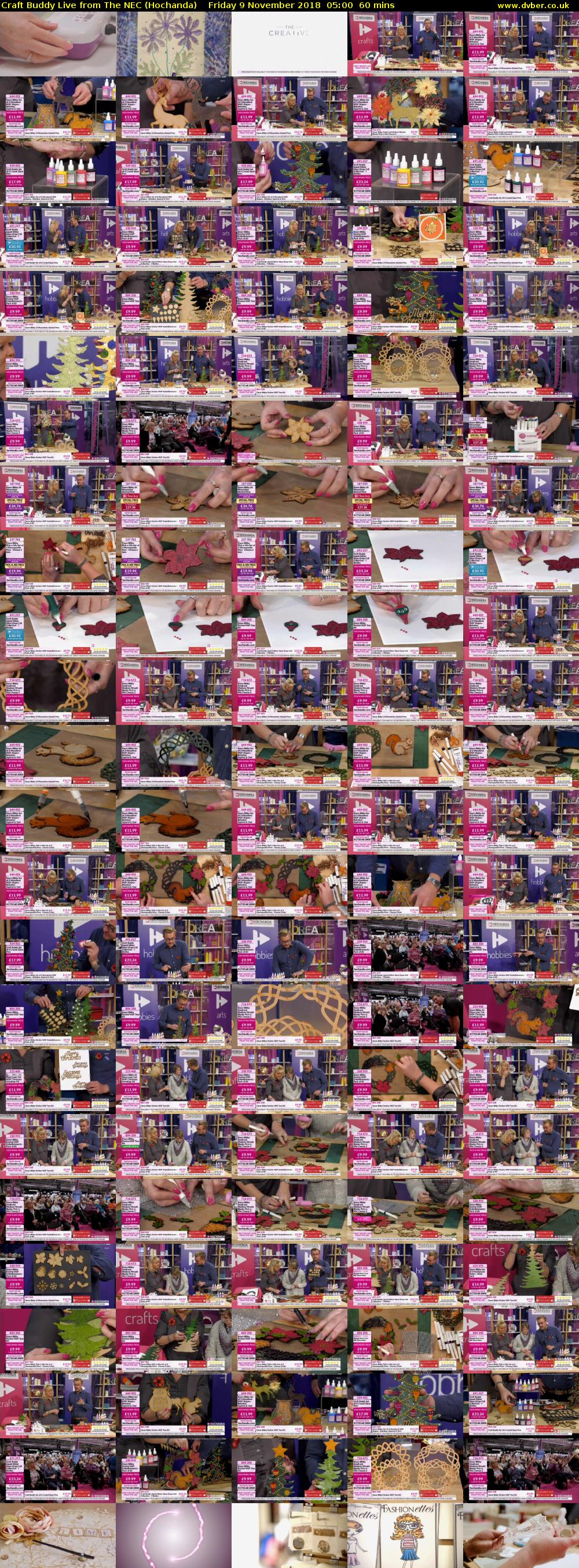 Craft Buddy Live from The NEC (Hochanda) Friday 9 November 2018 05:00 - 06:00