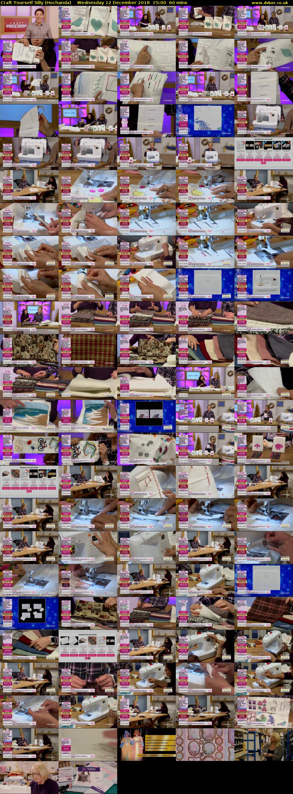 Craft Yourself Silly (Hochanda) Wednesday 12 December 2018 15:00 - 16:00