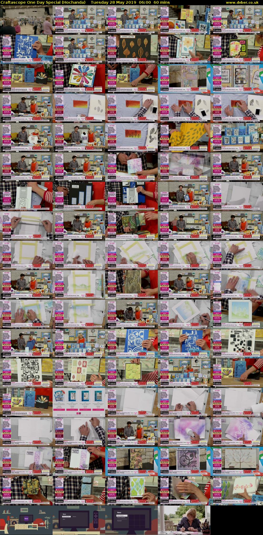 Craftascope One Day Special (Hochanda) Tuesday 28 May 2019 06:00 - 07:00