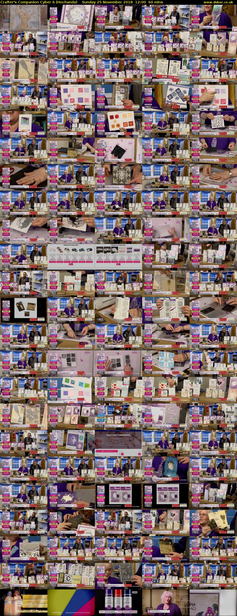 Crafter's Companion Cyber 6 (Hochanda) Sunday 25 November 2018 12:00 - 13:00