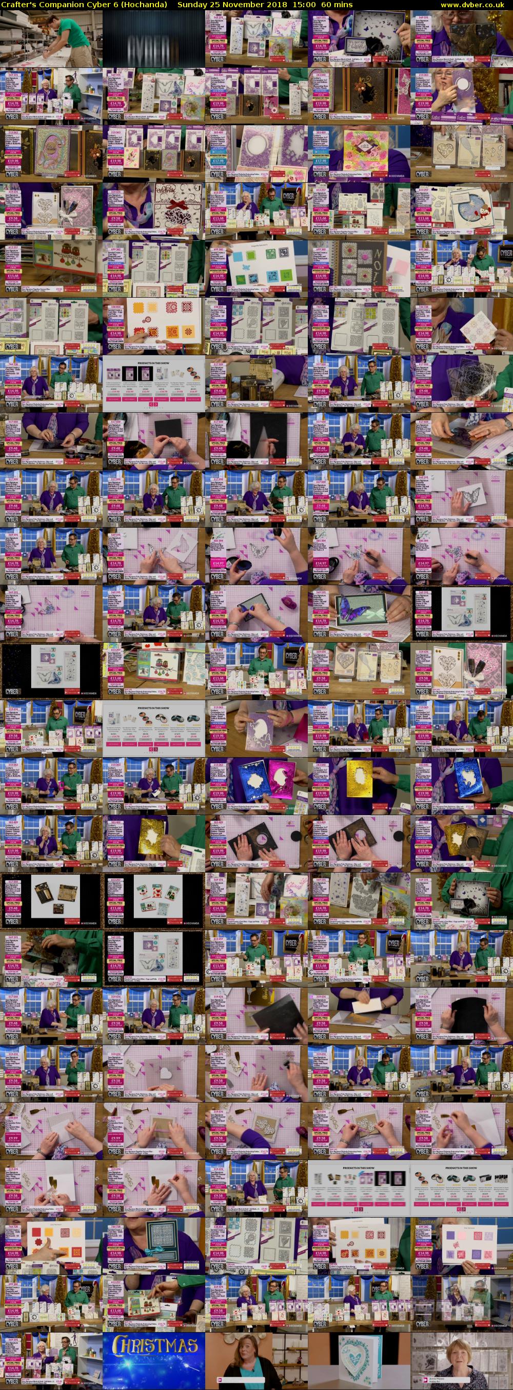 Crafter's Companion Cyber 6 (Hochanda) Sunday 25 November 2018 15:00 - 16:00