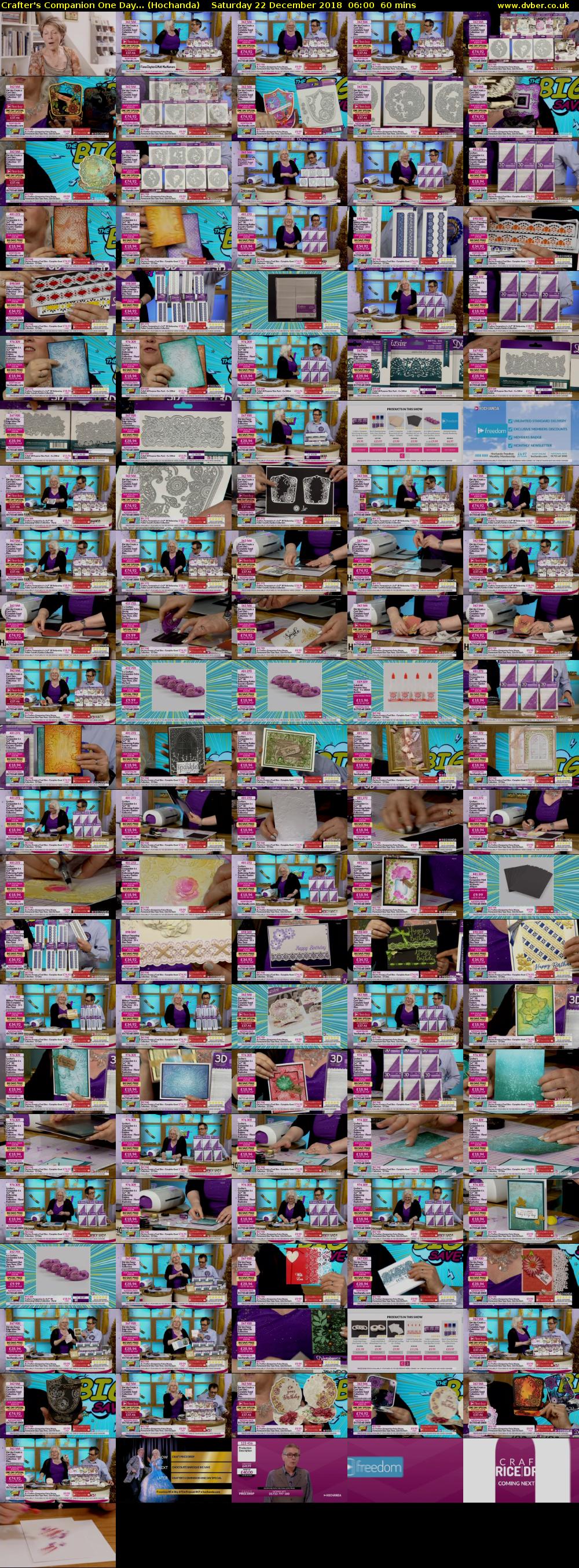 Crafter's Companion One Day... (Hochanda) Saturday 22 December 2018 06:00 - 07:00