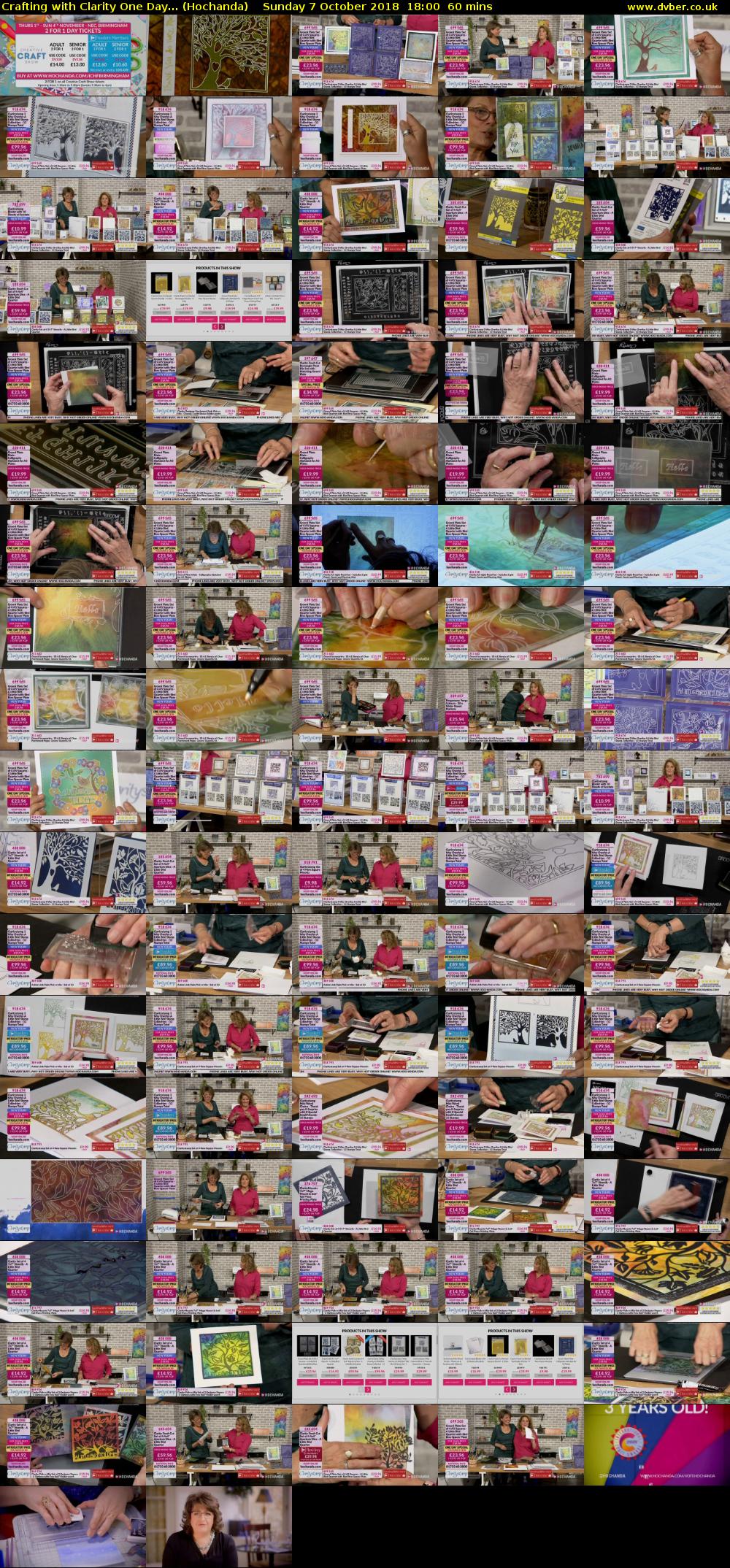 Crafting with Clarity One Day... (Hochanda) Sunday 7 October 2018 18:00 - 19:00