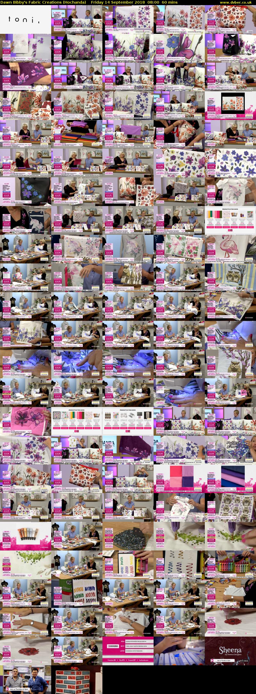 Dawn Bibby's Fabric Creations (Hochanda) Friday 14 September 2018 08:00 - 09:00