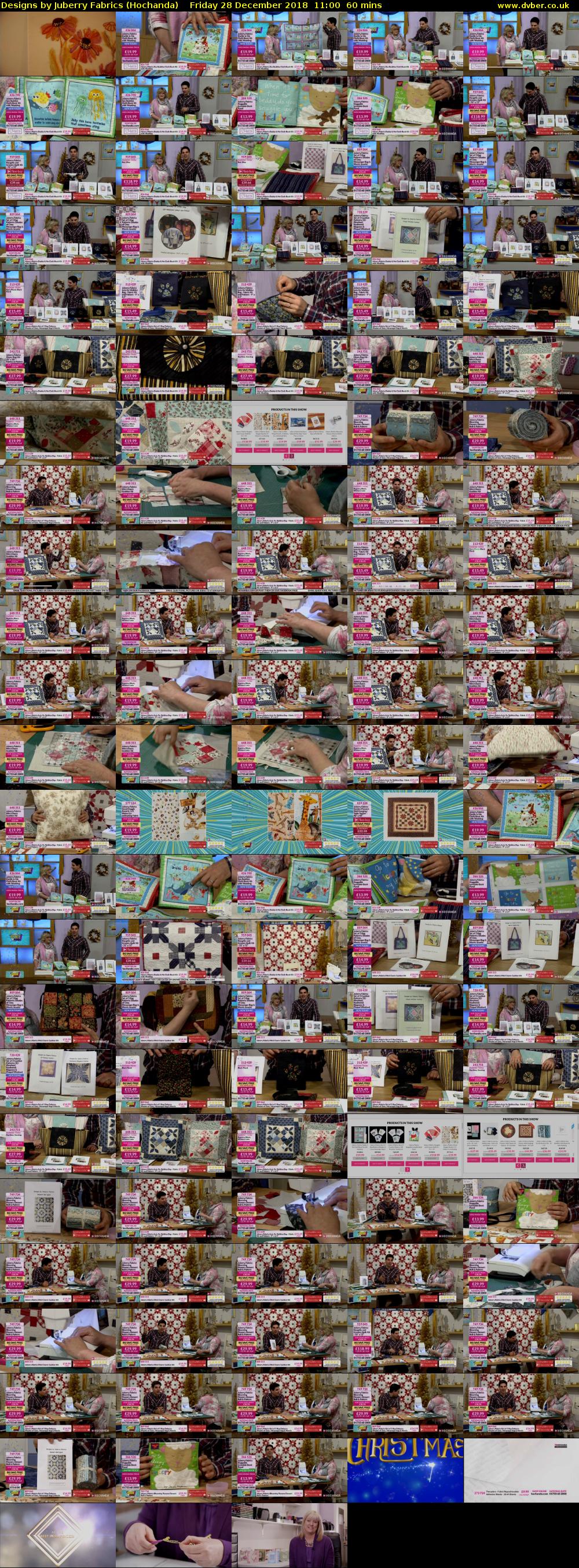 Designs by Juberry Fabrics (Hochanda) Friday 28 December 2018 11:00 - 12:00