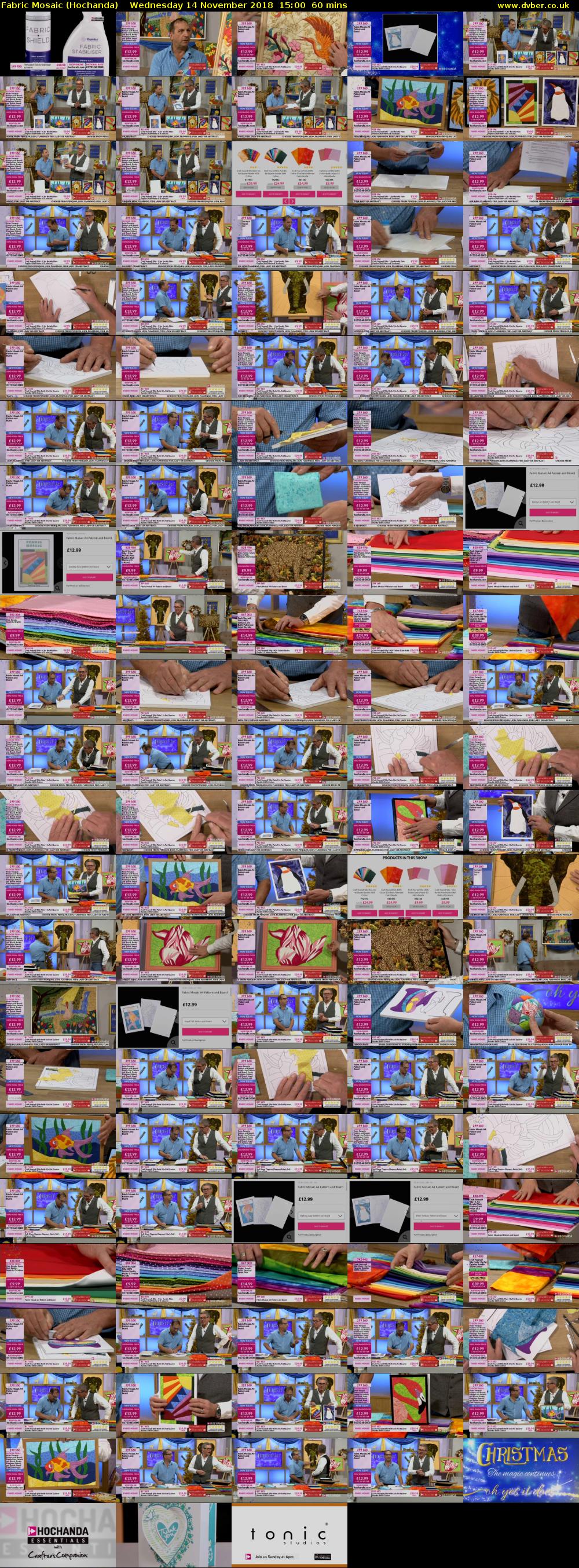 Fabric Mosaic (Hochanda) Wednesday 14 November 2018 15:00 - 16:00