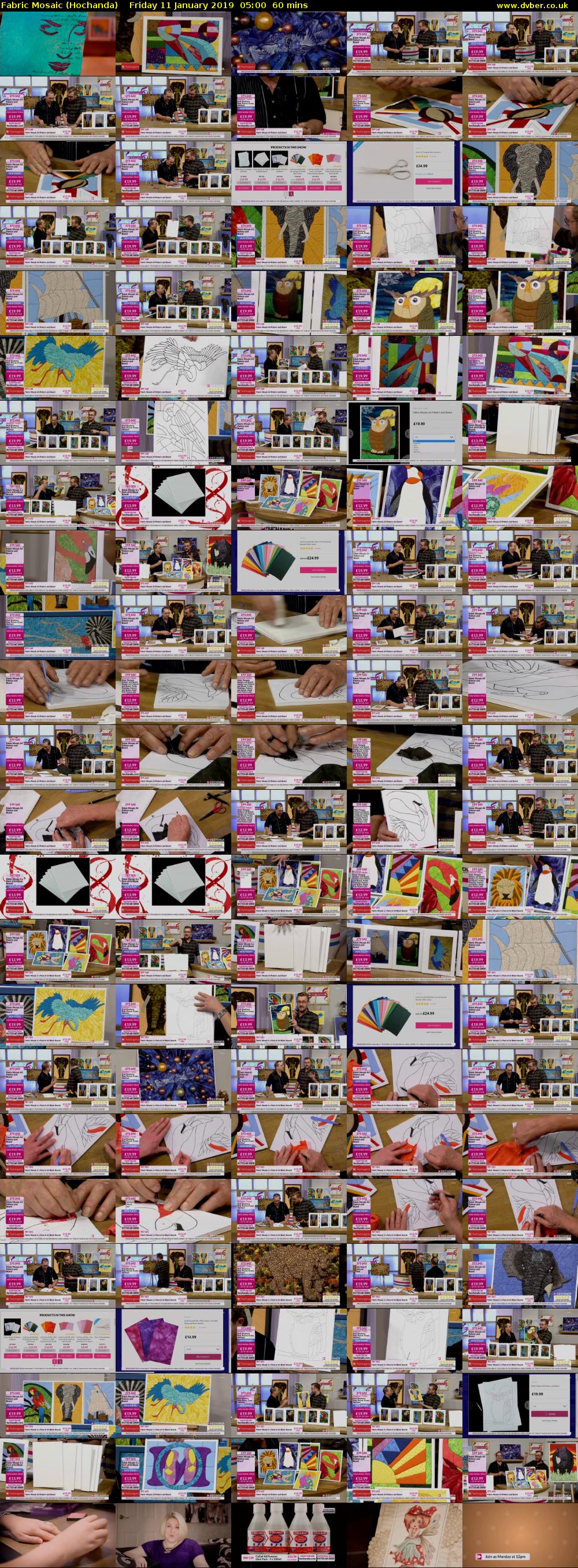 Fabric Mosaic (Hochanda) Friday 11 January 2019 05:00 - 06:00