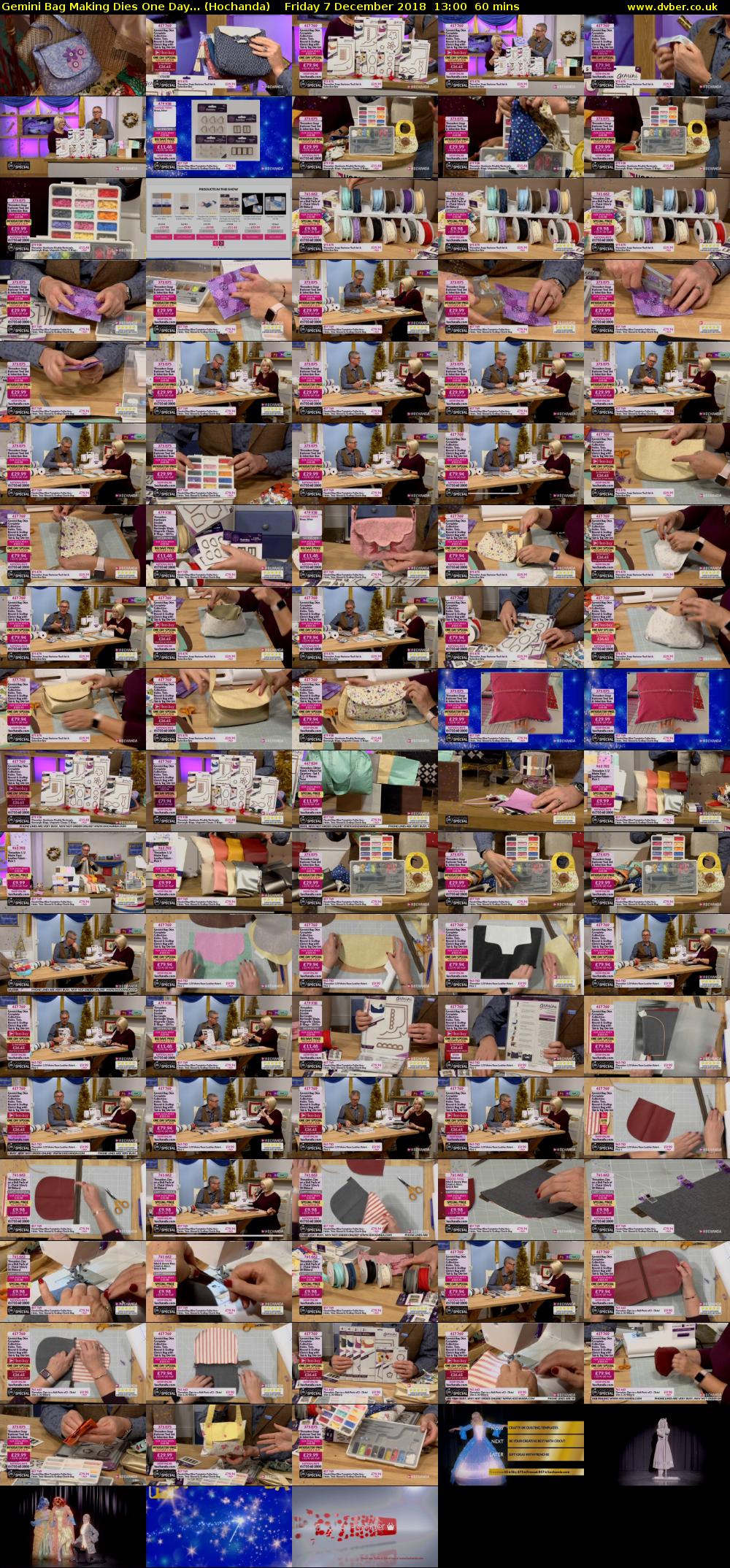 Gemini Bag Making Dies One Day... (Hochanda) Friday 7 December 2018 13:00 - 14:00