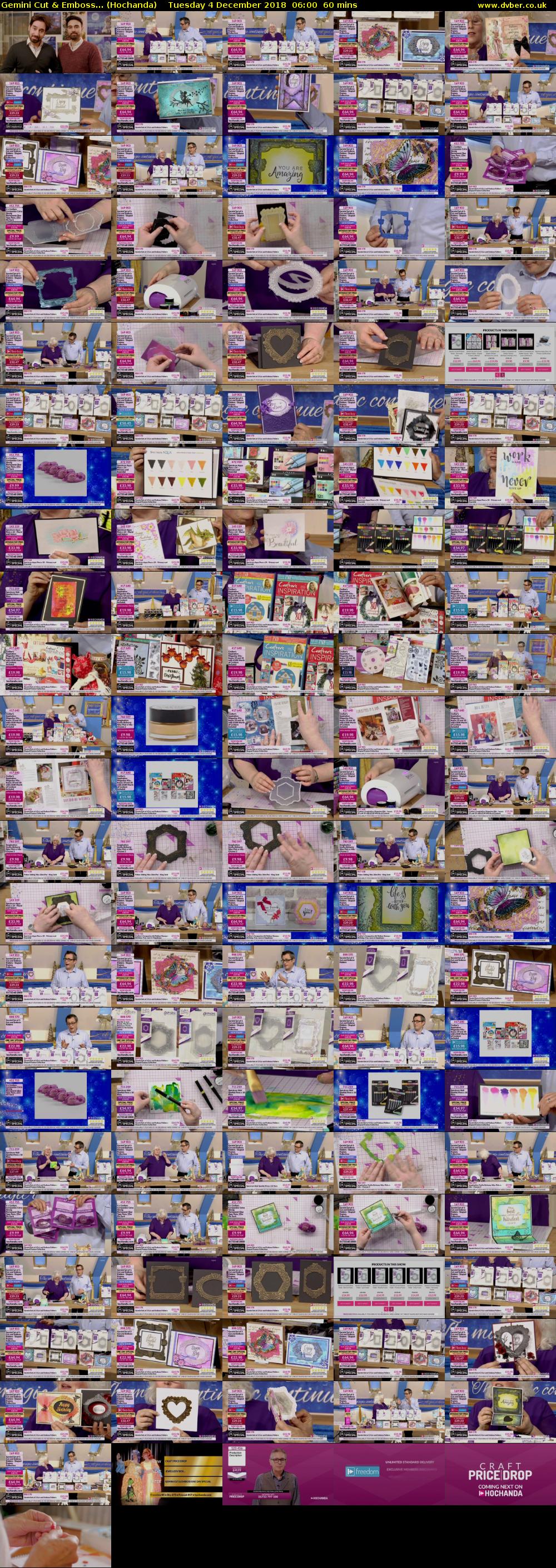 Gemini Cut & Emboss... (Hochanda) Tuesday 4 December 2018 06:00 - 07:00