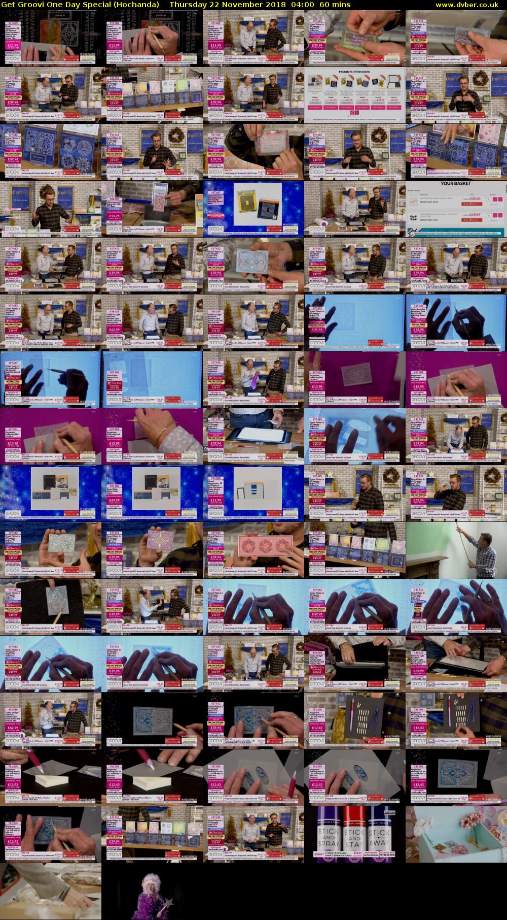 Get Groovi One Day Special (Hochanda) Thursday 22 November 2018 04:00 - 05:00