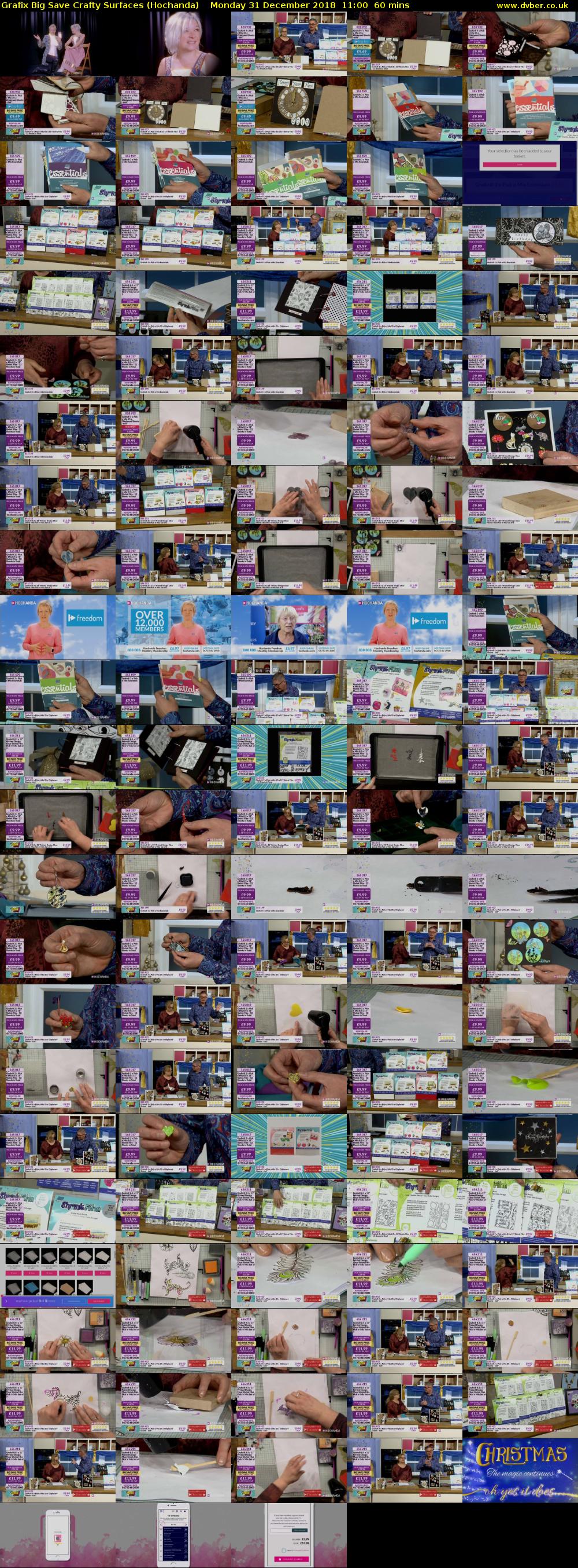 Grafix Big Save Crafty Surfaces (Hochanda) Monday 31 December 2018 11:00 - 12:00