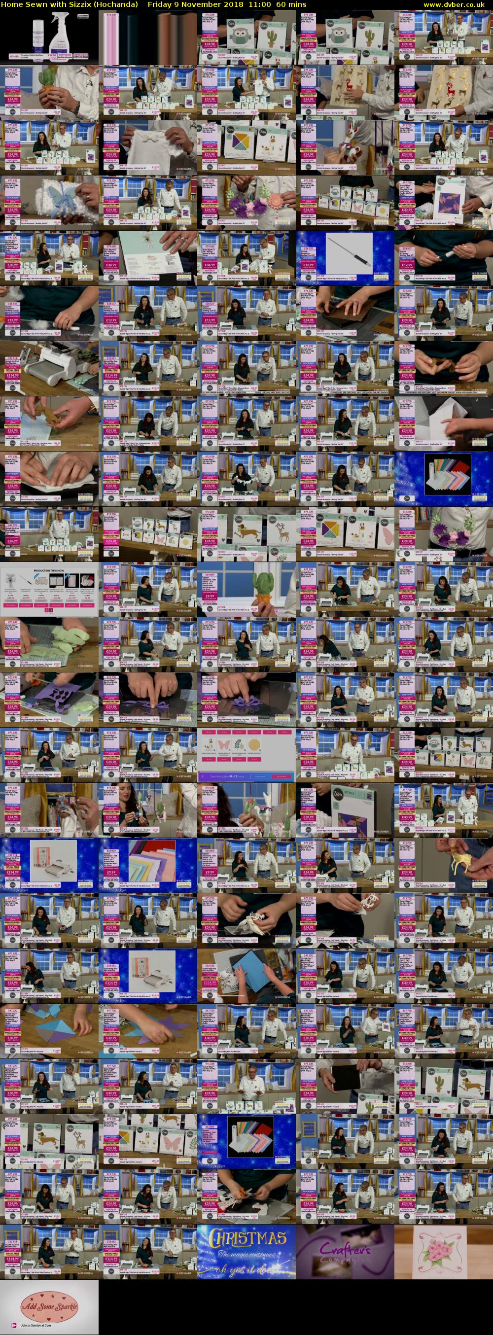 Home Sewn with Sizzix (Hochanda) Friday 9 November 2018 11:00 - 12:00