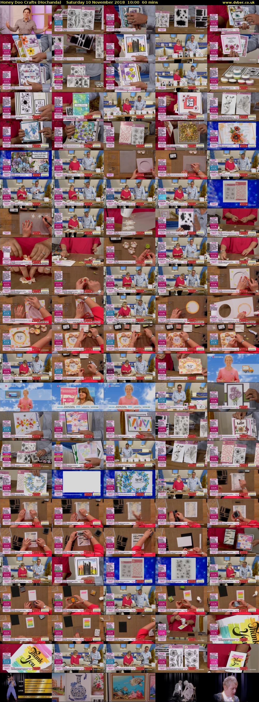 Honey Doo Crafts (Hochanda) Saturday 10 November 2018 10:00 - 11:00