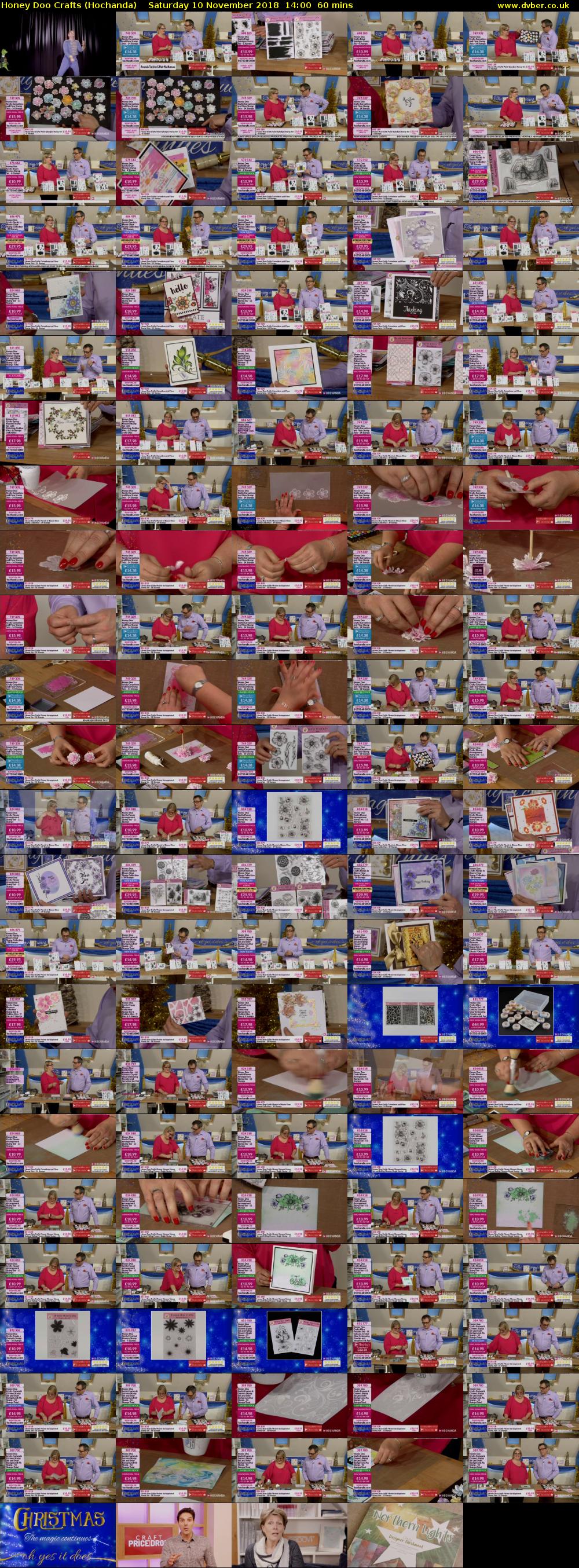 Honey Doo Crafts (Hochanda) Saturday 10 November 2018 14:00 - 15:00