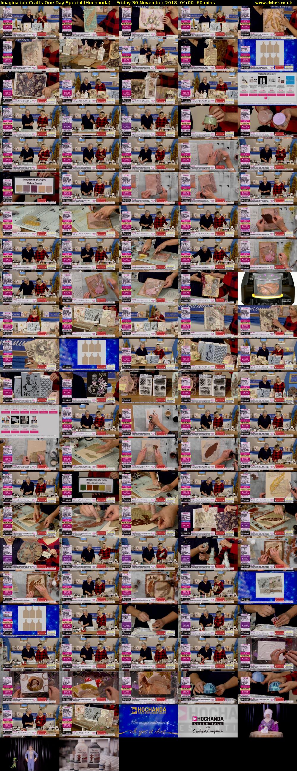 Imagination Crafts One Day Special (Hochanda) Friday 30 November 2018 04:00 - 05:00