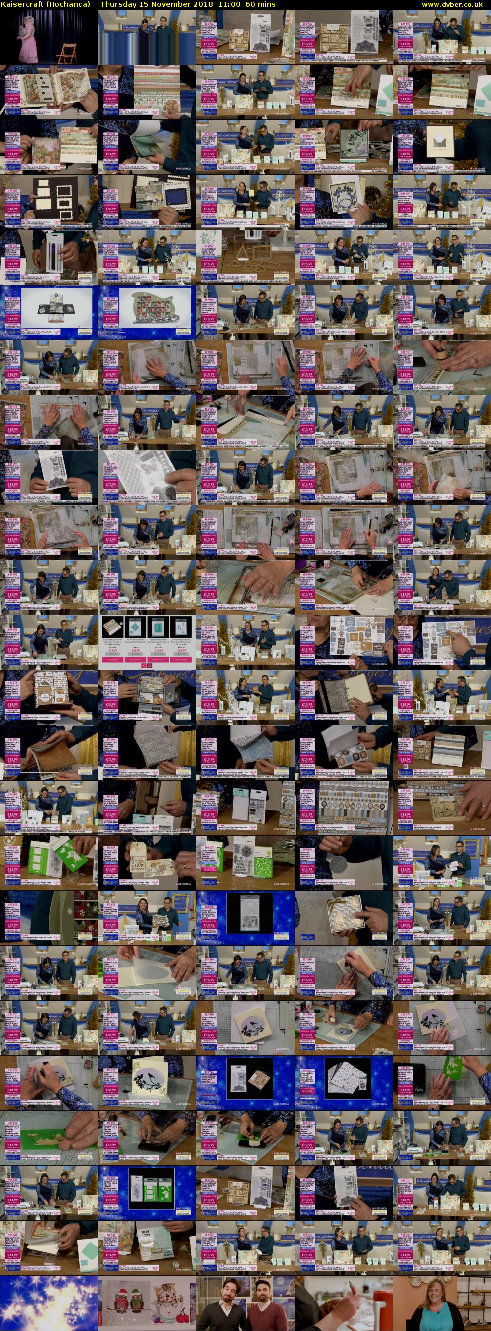 Kaisercraft (Hochanda) Thursday 15 November 2018 11:00 - 12:00