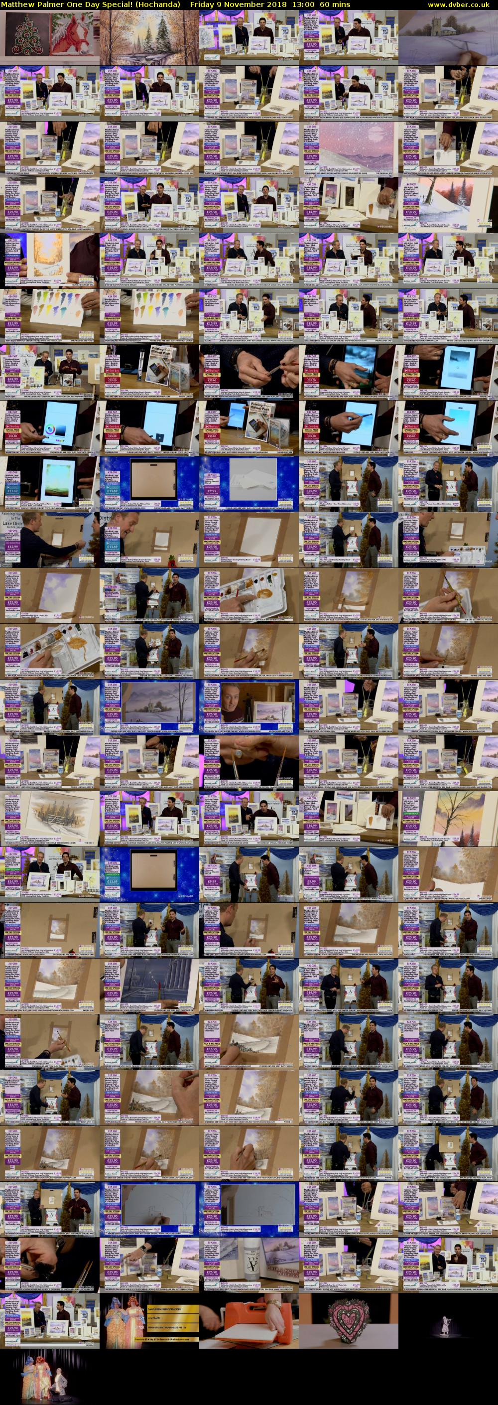 Matthew Palmer One Day Special! (Hochanda) Friday 9 November 2018 13:00 - 14:00