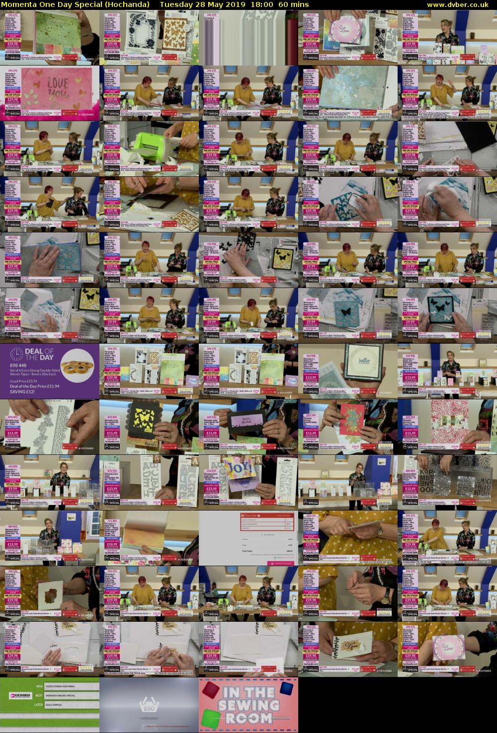 Momenta One Day Special (Hochanda) Tuesday 28 May 2019 18:00 - 19:00