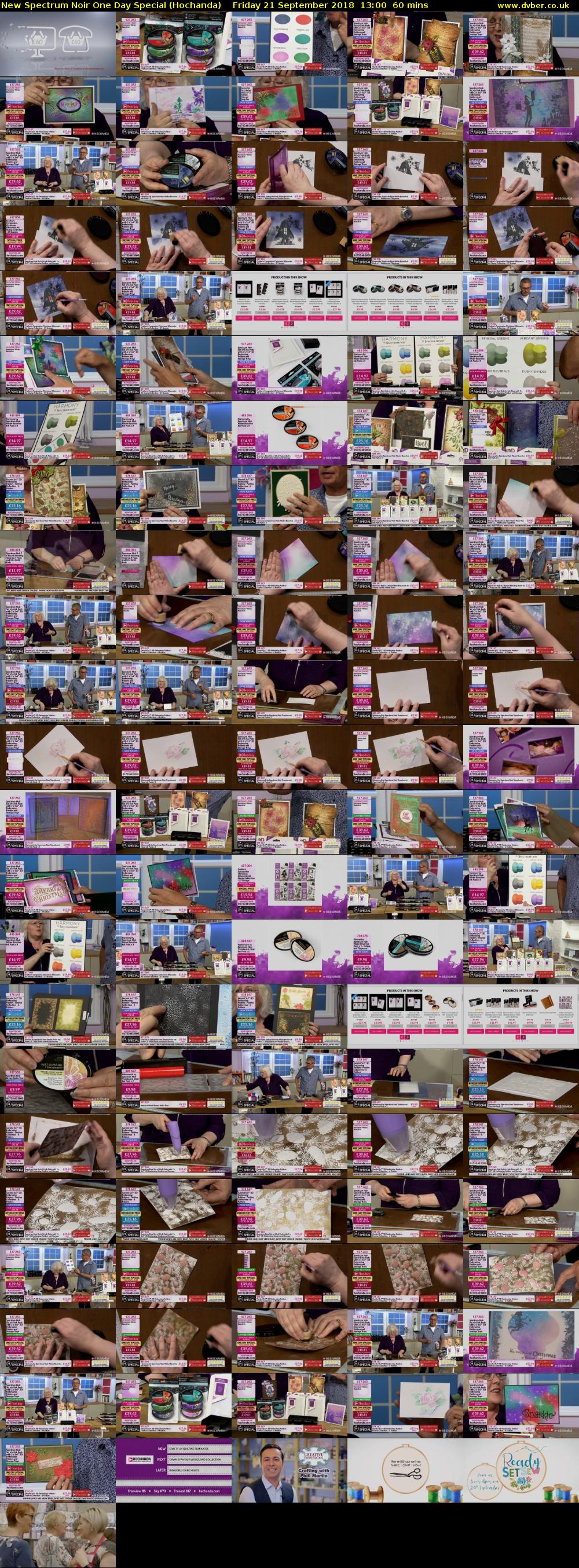 New Spectrum Noir One Day Special (Hochanda) Friday 21 September 2018 13:00 - 14:00