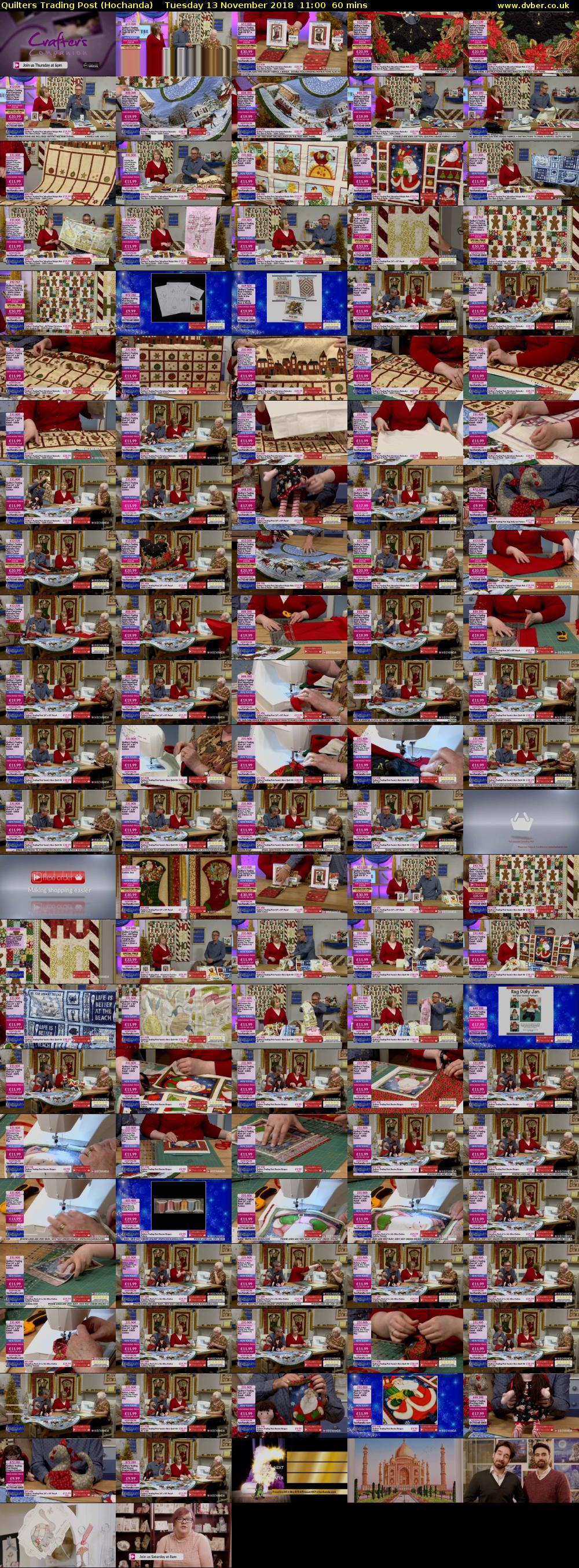 Quilters Trading Post (Hochanda) Tuesday 13 November 2018 11:00 - 12:00