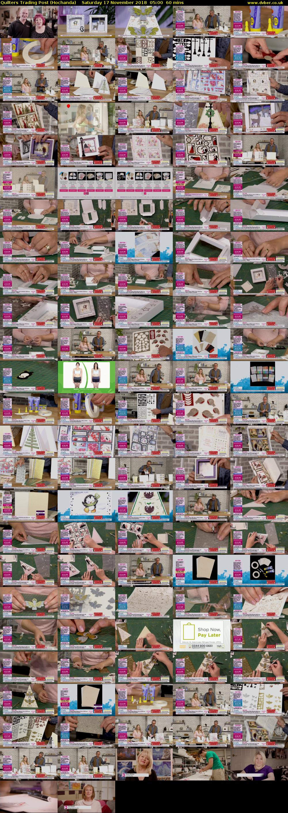 Quilters Trading Post (Hochanda) Saturday 17 November 2018 05:00 - 06:00