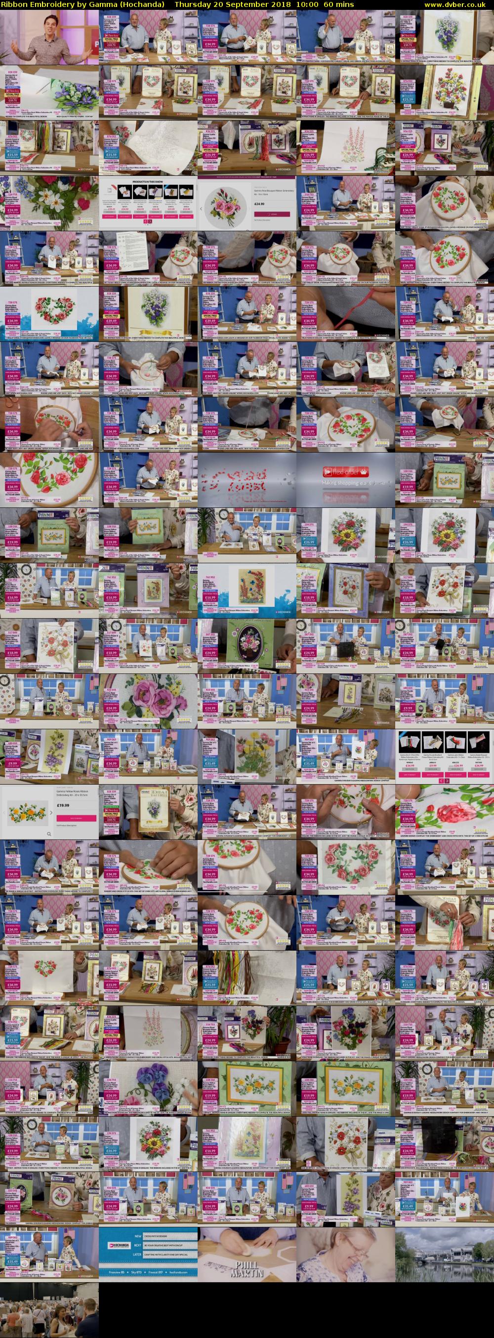 Ribbon Embroidery by Gamma (Hochanda) Thursday 20 September 2018 10:00 - 11:00