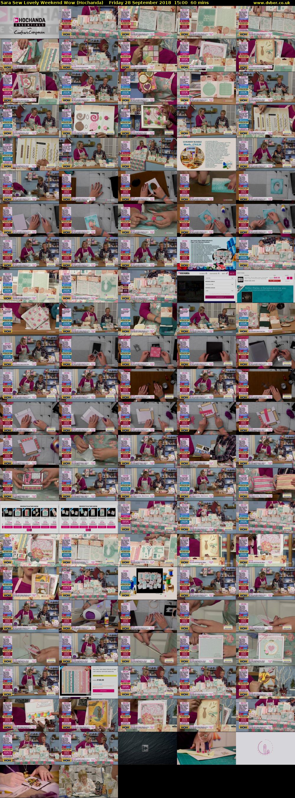 Sara Sew Lovely Weekend Wow (Hochanda) Friday 28 September 2018 15:00 - 16:00