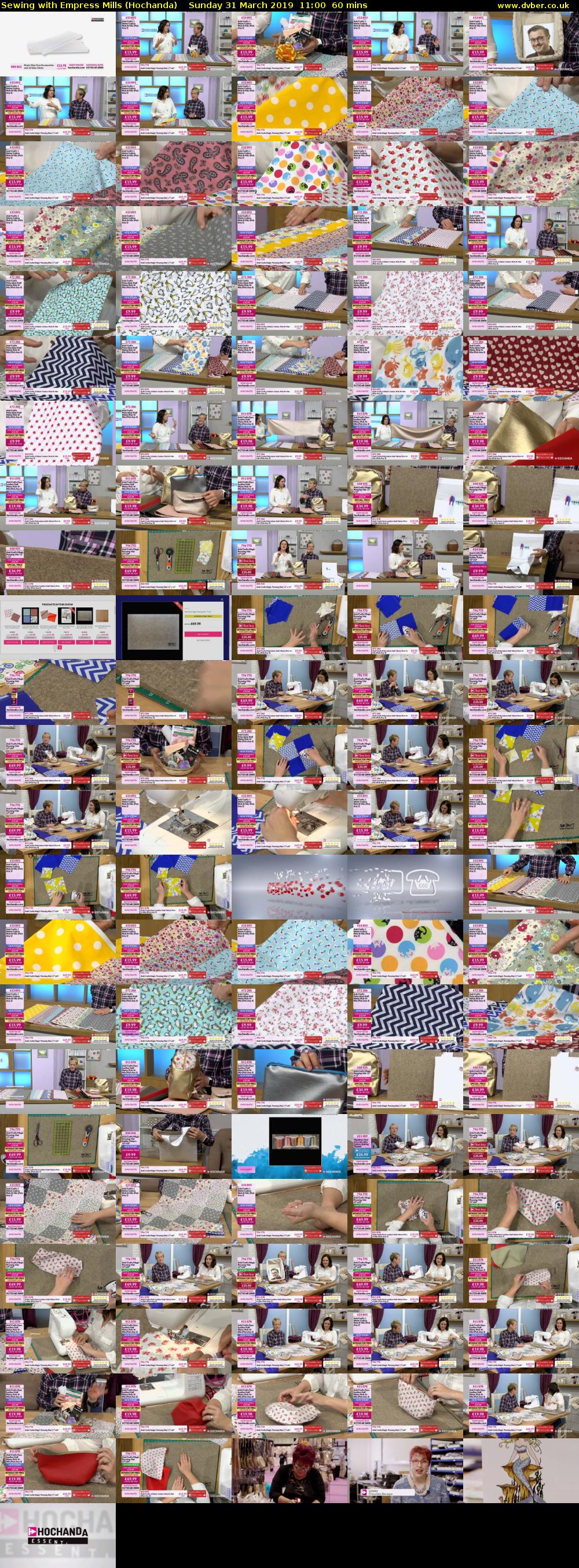 Sewing with Empress Mills (Hochanda) Sunday 31 March 2019 11:00 - 12:00