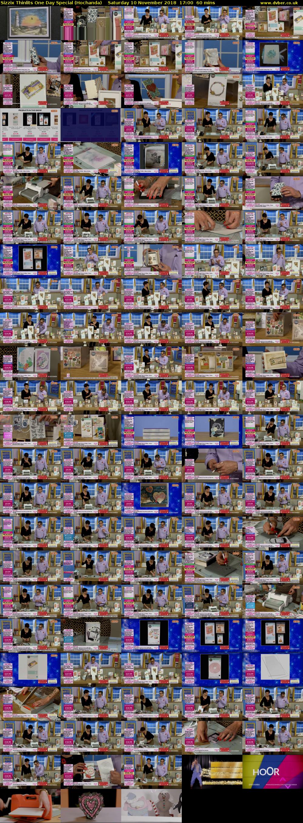 Sizzix Thinlits One Day Special (Hochanda) Saturday 10 November 2018 17:00 - 18:00