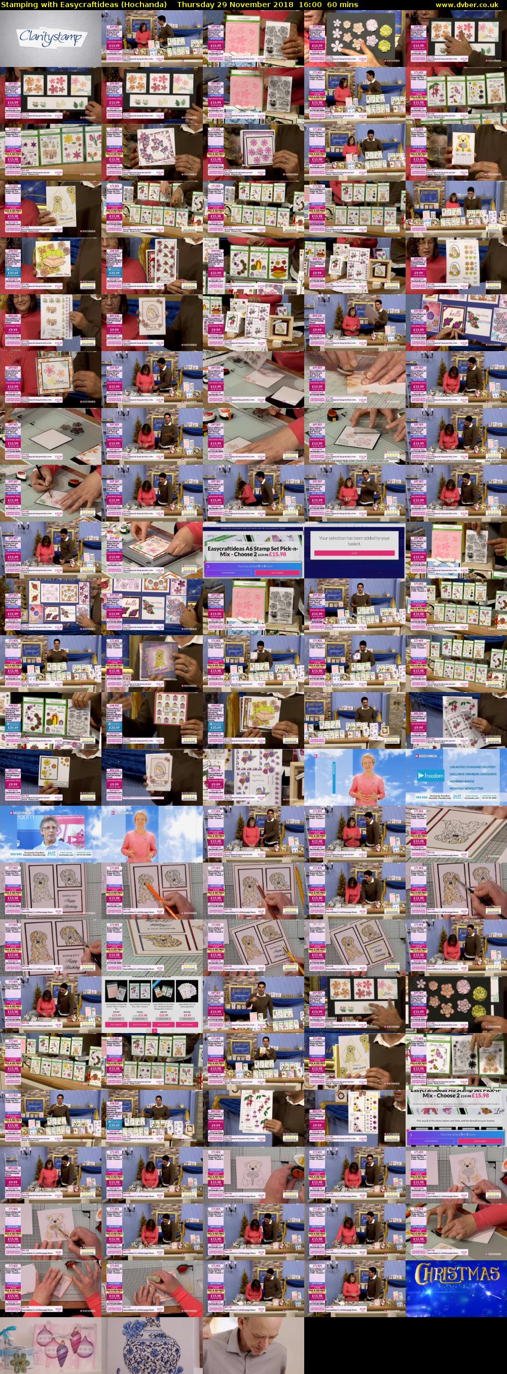 Stamping with Easycraftideas (Hochanda) Thursday 29 November 2018 16:00 - 17:00